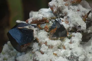 Natural Large Fluorescent Hyalite Opal Specimen With Schorl & Smokey Quartz  x 1 From Erongo, Namibia