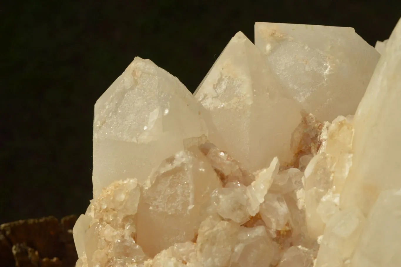 Natural Large Milky White Quartz Cluster With Clean Intact Crystals  x 1 From Madagascar