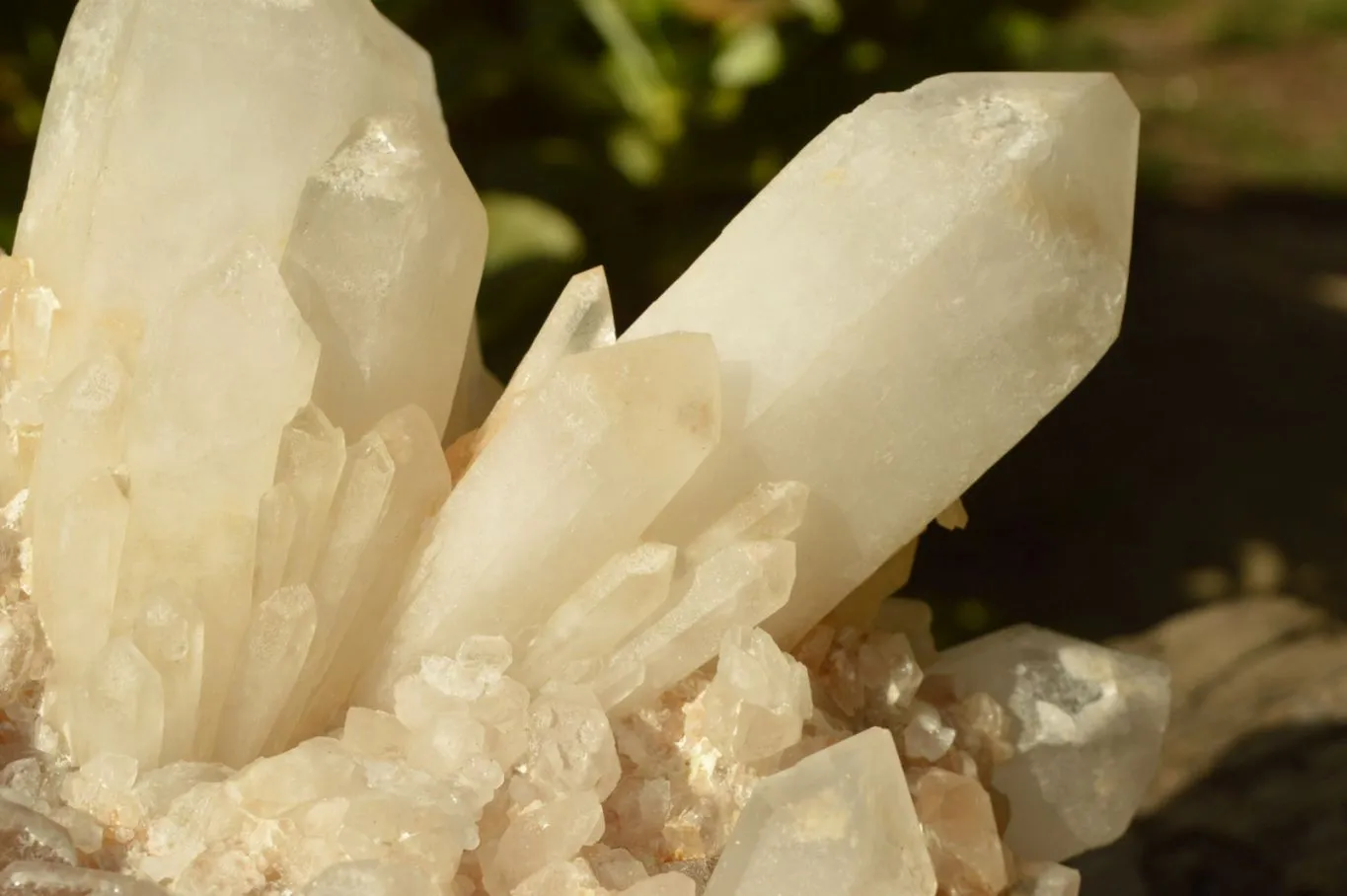 Natural Large Milky White Quartz Cluster With Clean Intact Crystals  x 1 From Madagascar