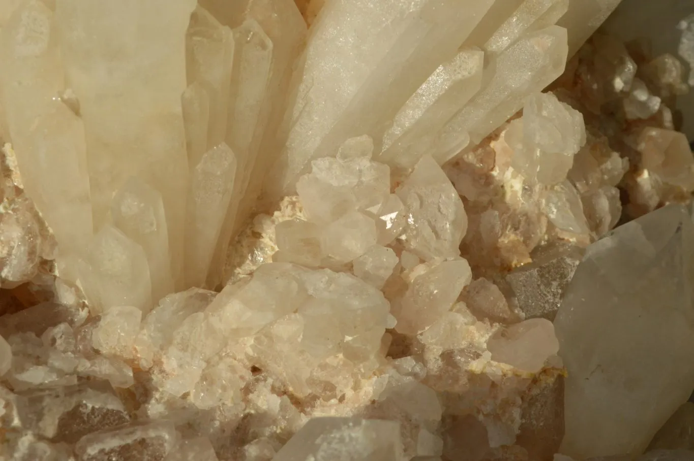 Natural Large Milky White Quartz Cluster With Clean Intact Crystals  x 1 From Madagascar