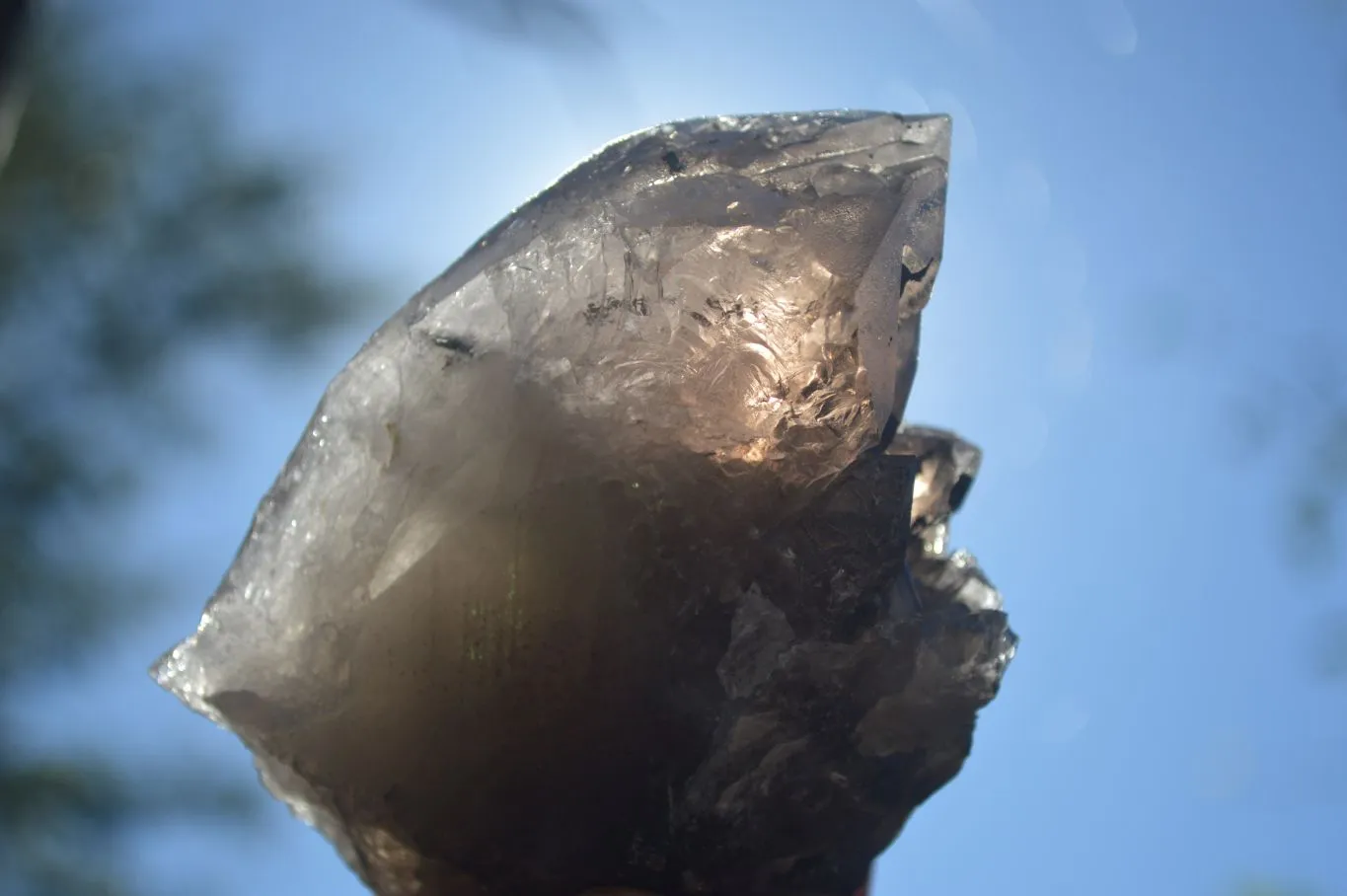 Natural Large Smokey Quartz Crystals x 4 From Mulanje, Malawi