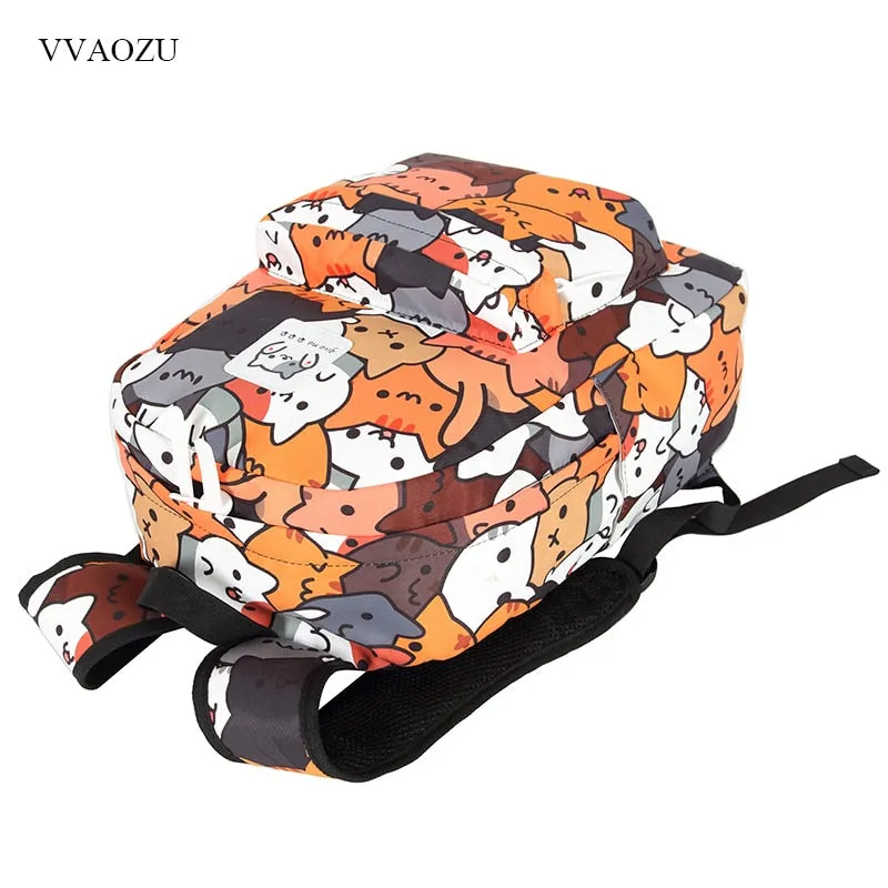 Neko Print Backpack