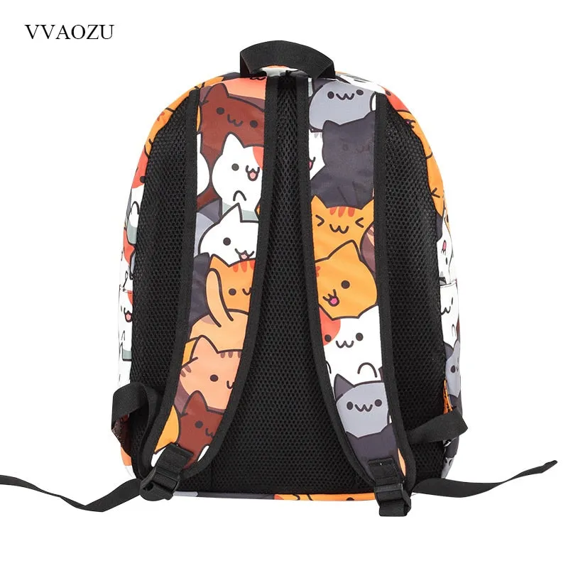 Neko Print Backpack