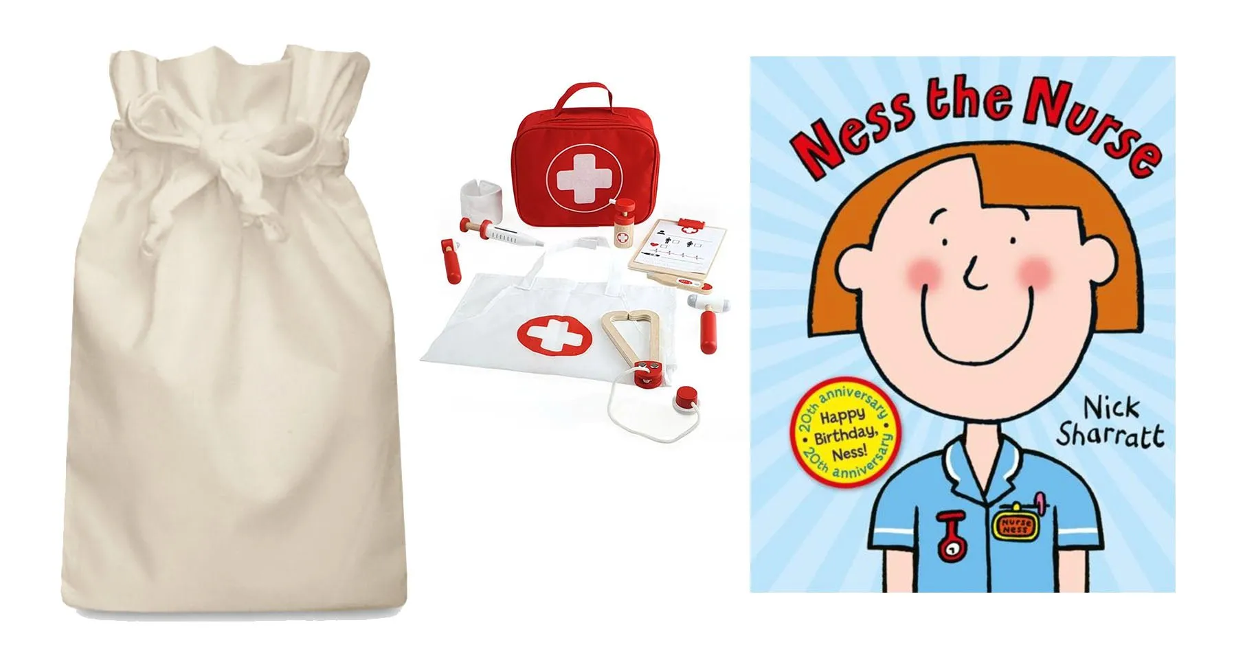 Ness the Nurse Story Sack with Medical Bag