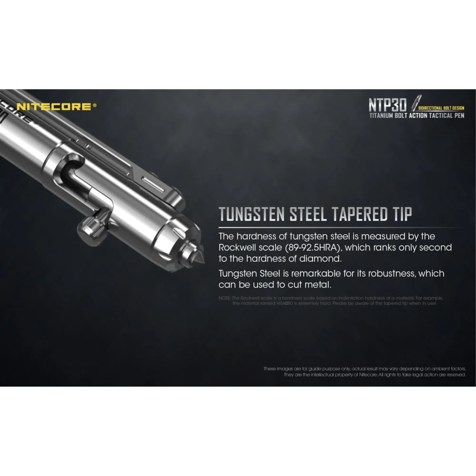 Nitecore NTP30 Titanium Bidirectional Bolt Action Multifunction Pen