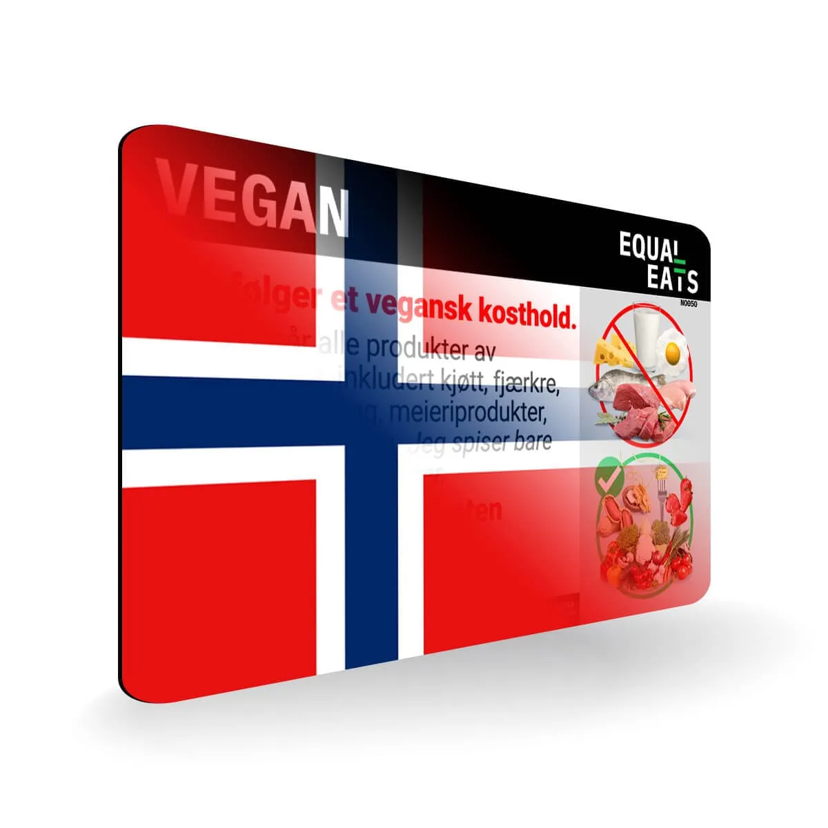 Norwegian Vegan Card