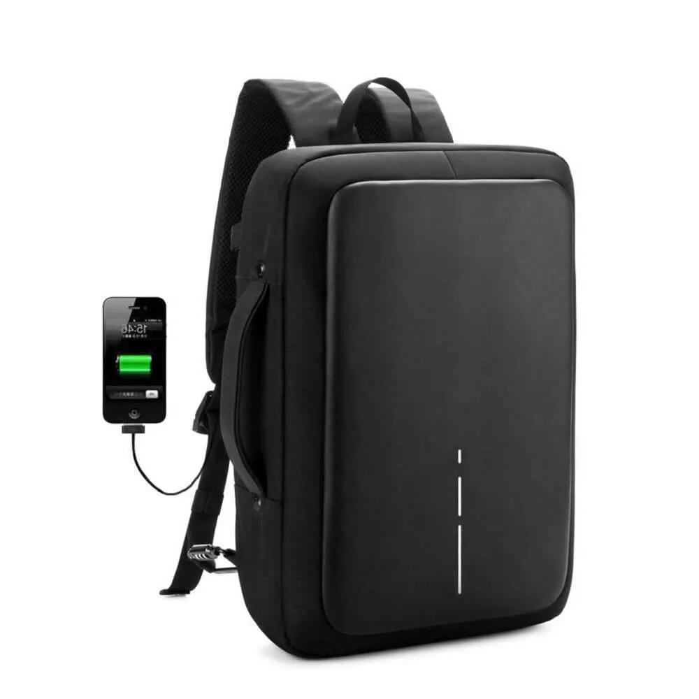 Office Waterproof Backpack/Briefcase With Password Lock,External USB For 15.6 inch Laptop