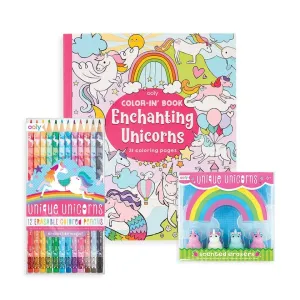 Ooly Unique Unicorn Erasable Coloring Pack