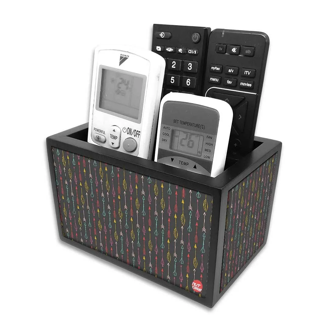 Organizer For TV AC Remotes - Multicolor Arrows