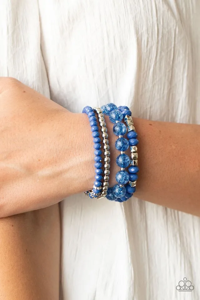 Paparazzi Bracelet ~ Layered Luster - Blue