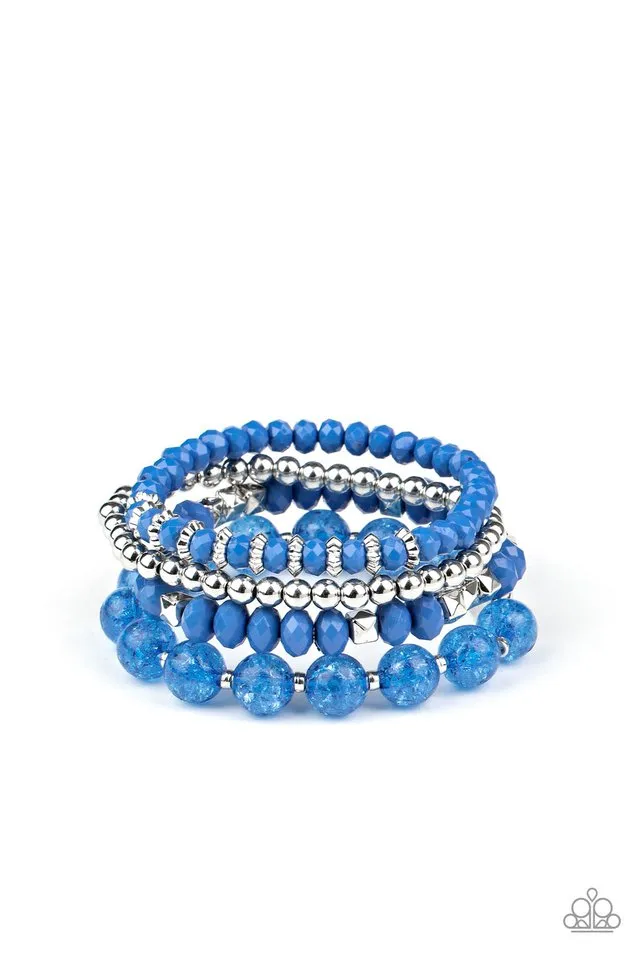 Paparazzi Bracelet ~ Layered Luster - Blue