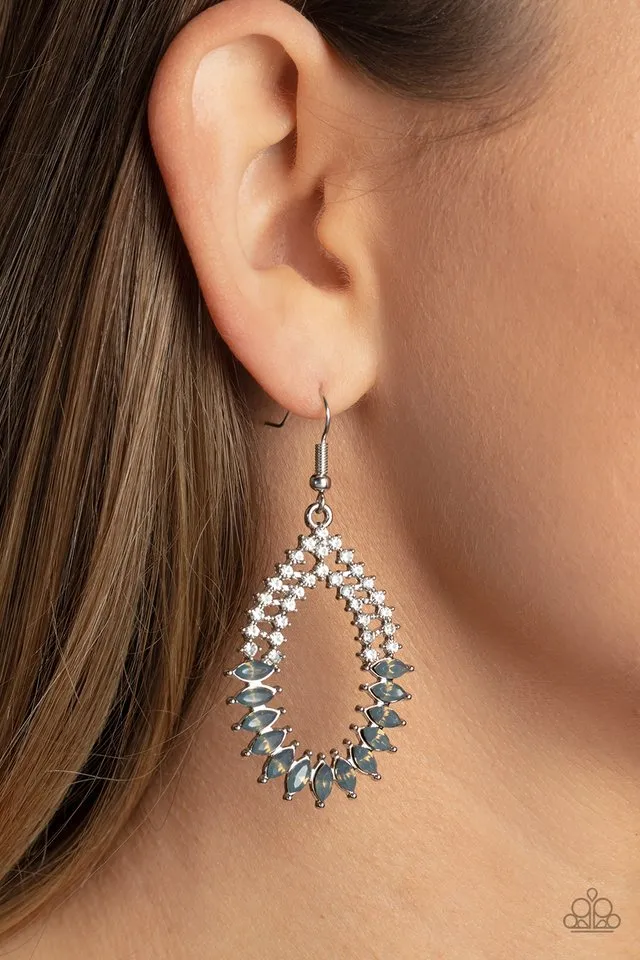 Paparazzi Earring ~ Lucid Luster - Silver