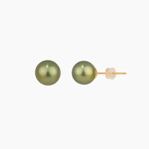 Pistachio Tahitian Pearl Studs