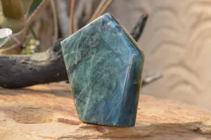 Polished Blue Labradorite Standing Free Form x 1 From Tulear, Madagascar