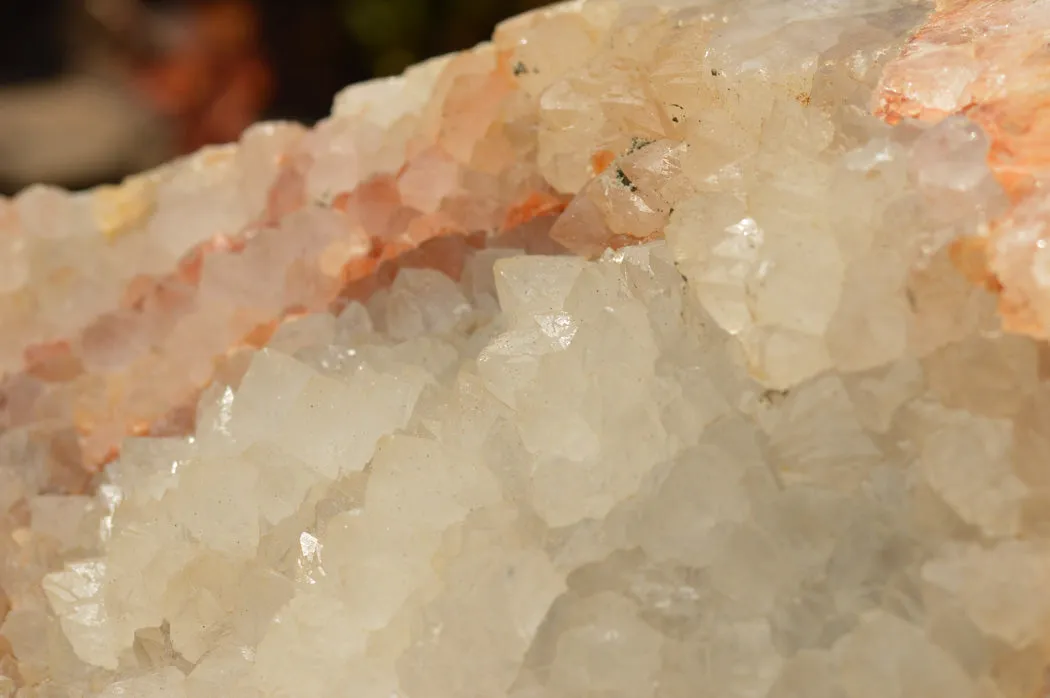 Polished Extra Large Crystal Agate Display Piece (Cut To Stand) x 1 From Maintirano, Madagascar