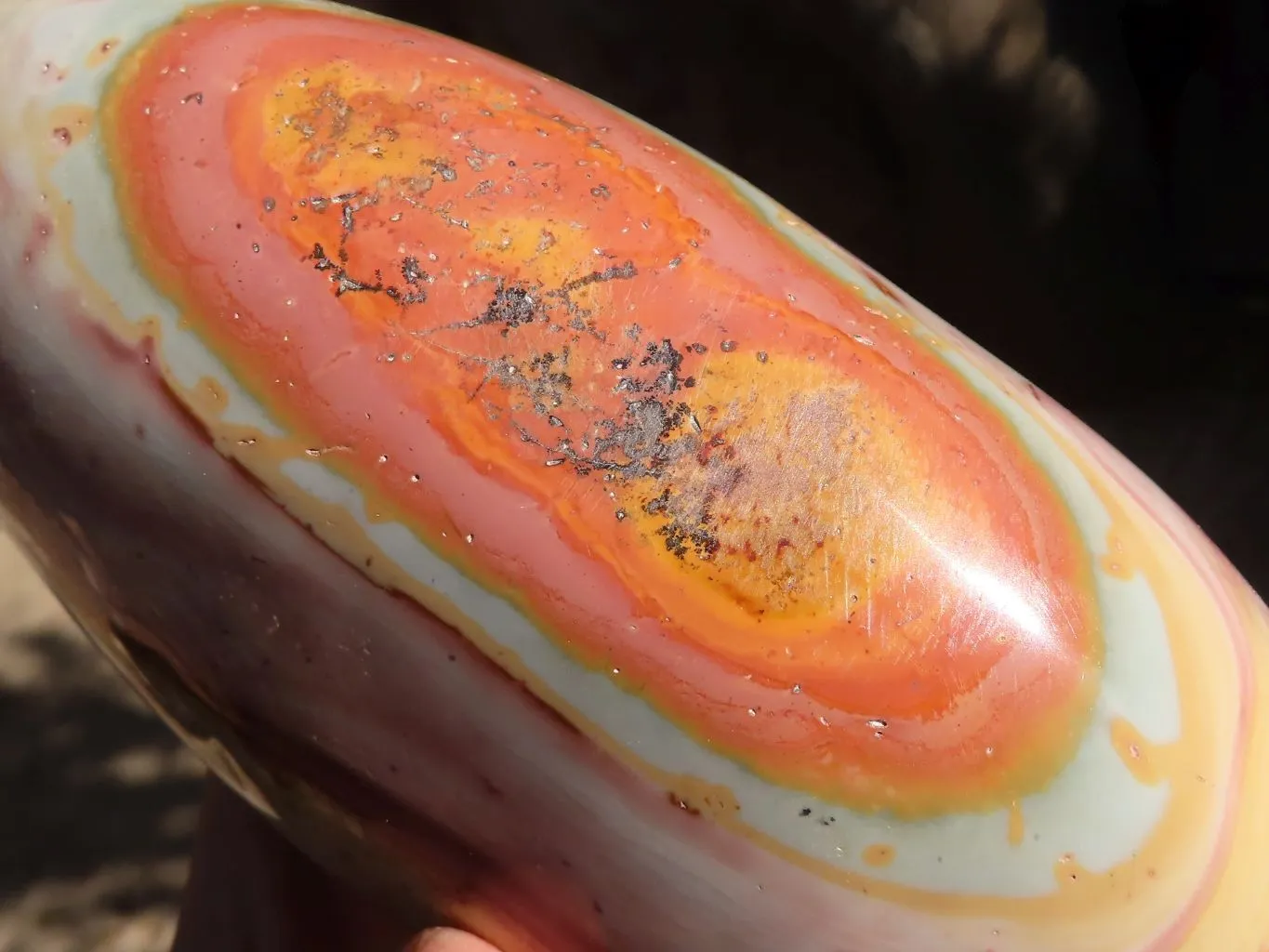 Polished Extra Large Polychrome Jasper Standing Free Form x 1 From Madagascar