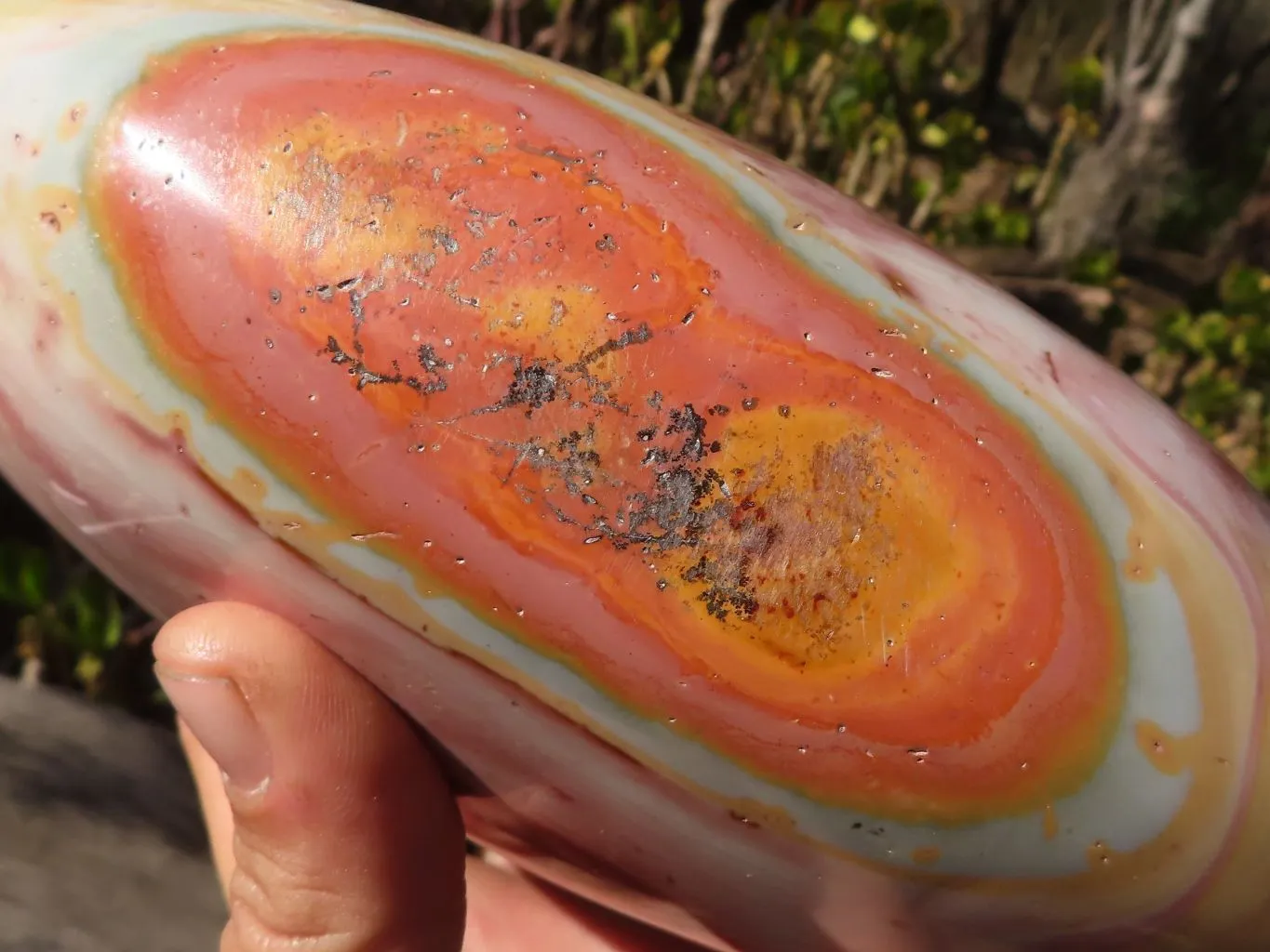 Polished Extra Large Polychrome Jasper Standing Free Form x 1 From Madagascar