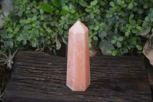 Polished Orange Twist Calcite Prism x 1 From Madagascar