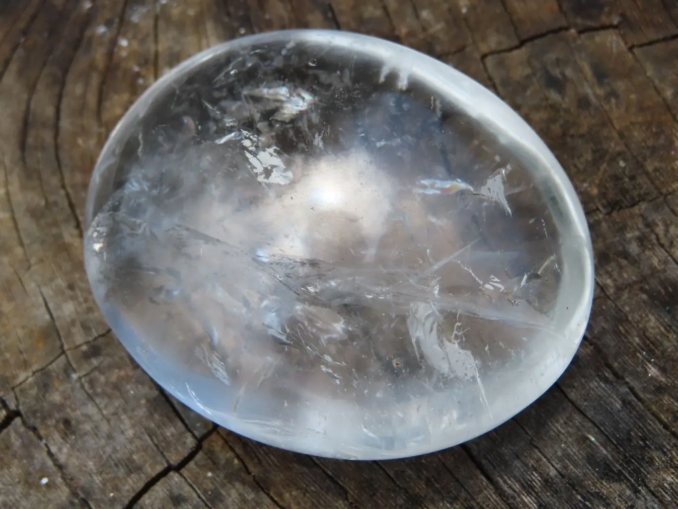 Polished Quartz Palm Size Galet / Palm Stones x 12 From Madagascar