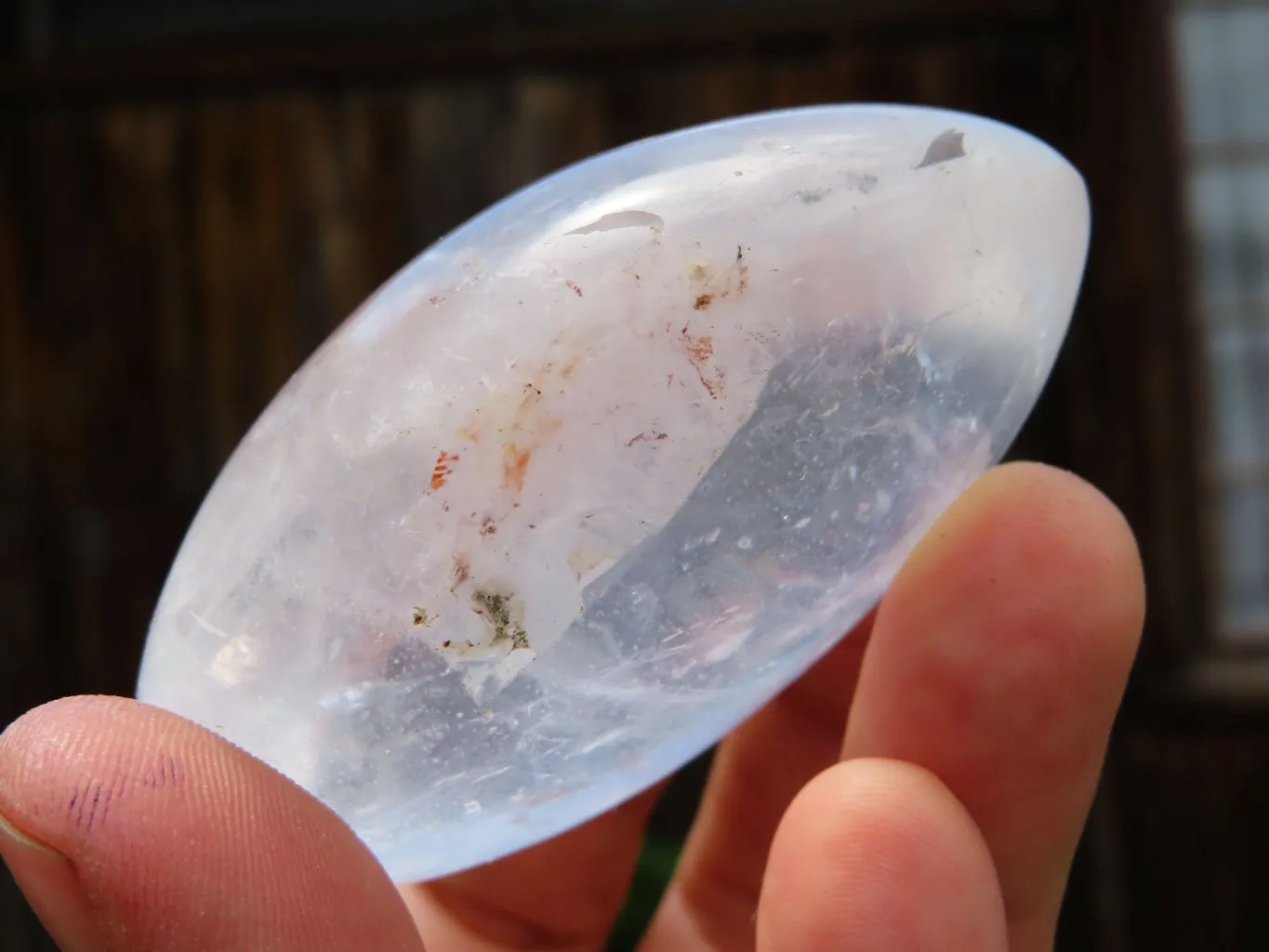 Polished Quartz Palm Size Galet / Palm Stones x 12 From Madagascar