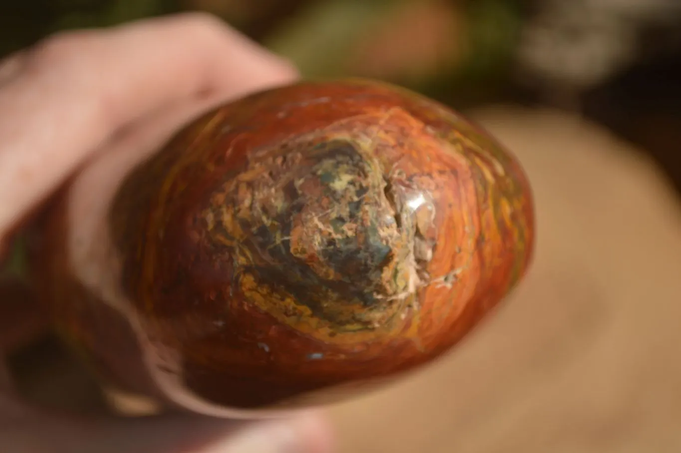 Polished  Red Jasper Standing Free Form  x 1 From Madagascar