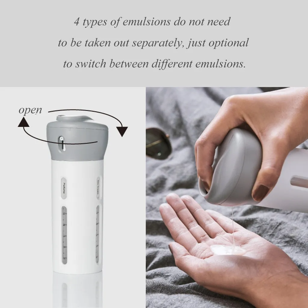 Portable 4 in 1  Lotion Shampoo Shower Gel Dispenser