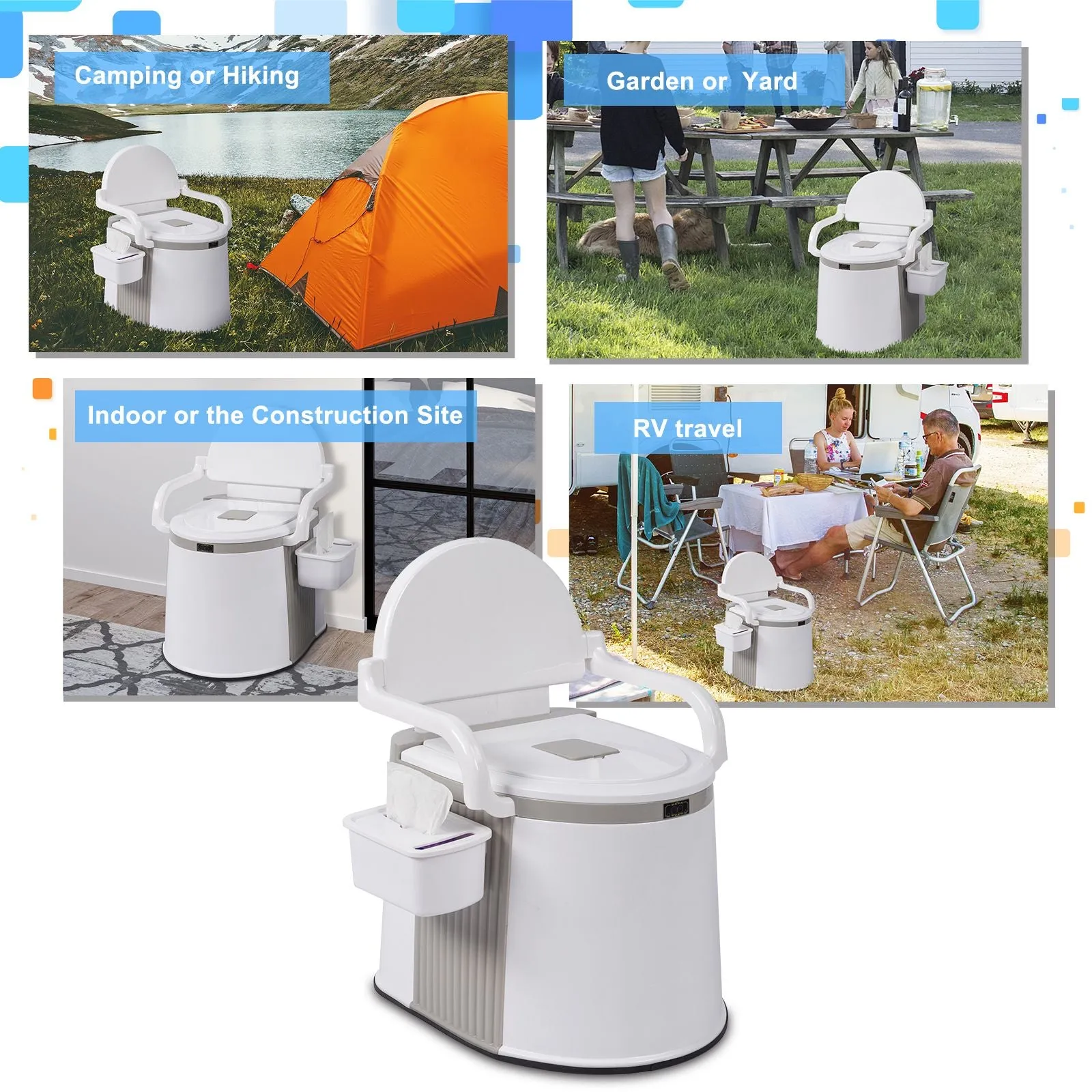 Portable Outdoor Toilet for Camping /Hiking/Fishing