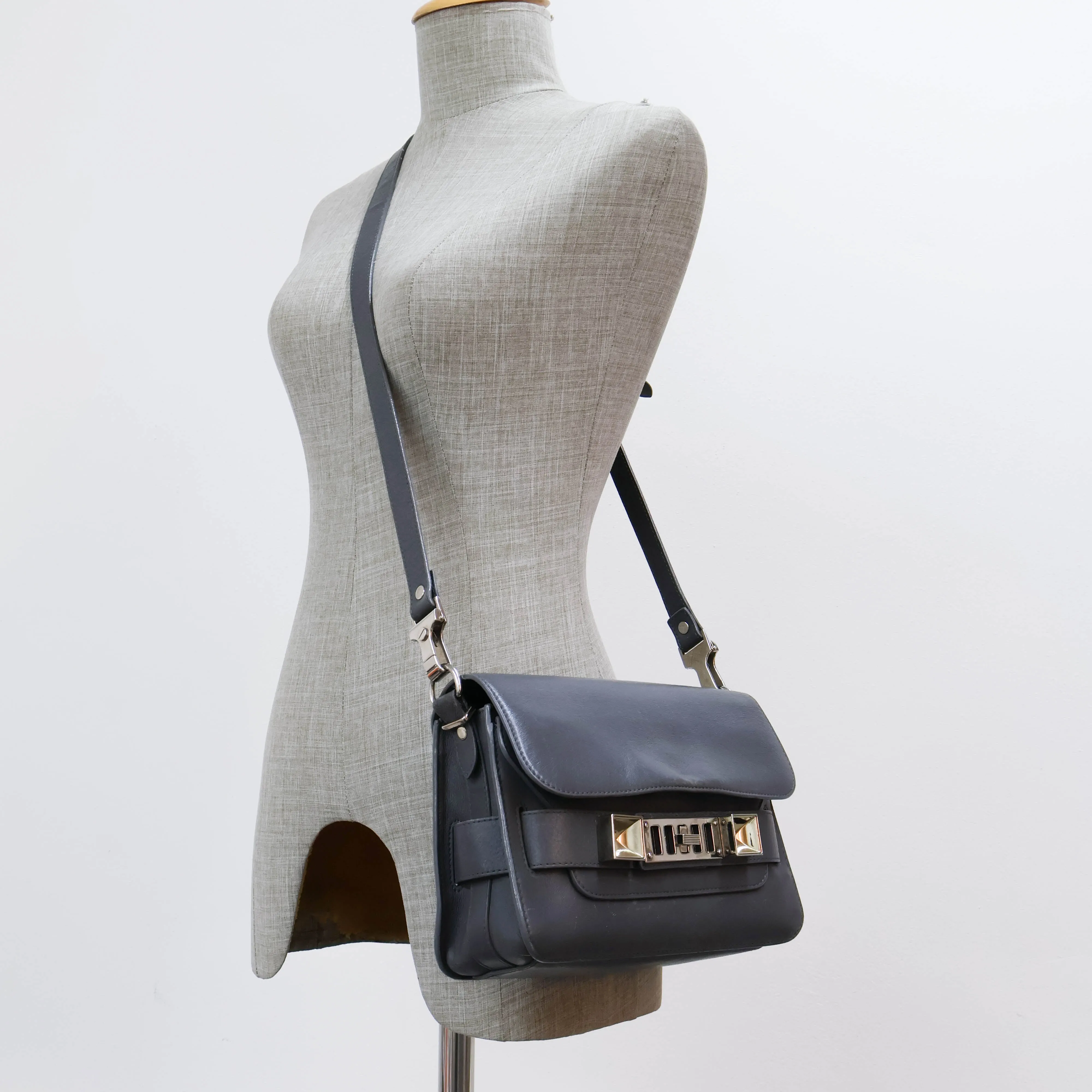 Proenza Schouler Mini PS11 Classic Shoulder Bag Grey