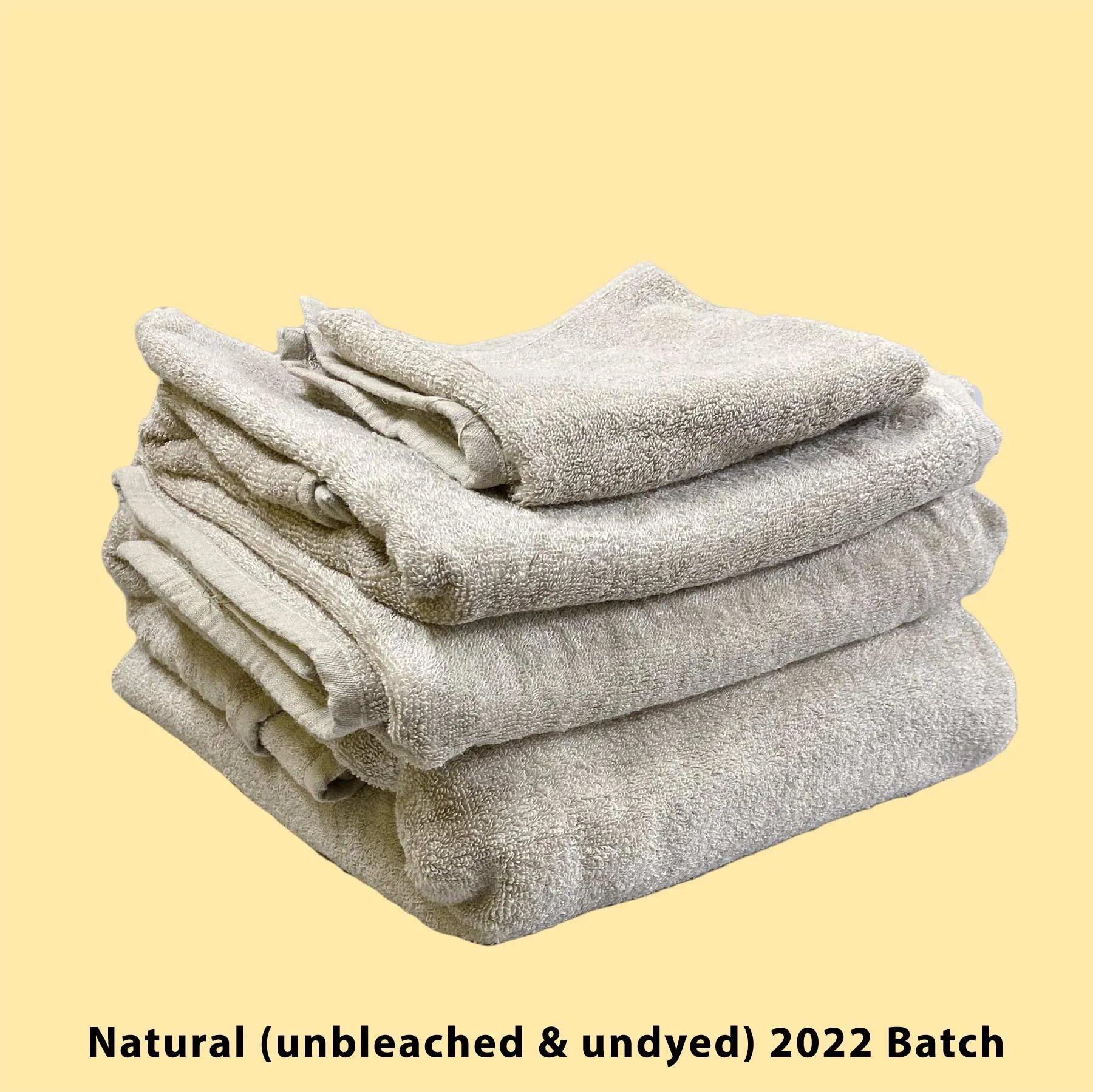 PUREVILLE Organic Hemp Terry Throw Blanket (100% hemp terry loops, 100% OC backing)