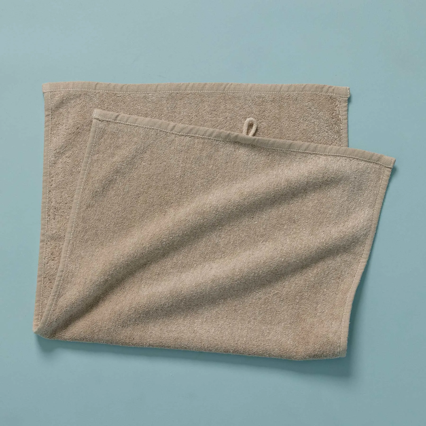 PUREVILLE Organic Hemp Terry Throw Blanket (100% hemp terry loops, 100% OC backing)