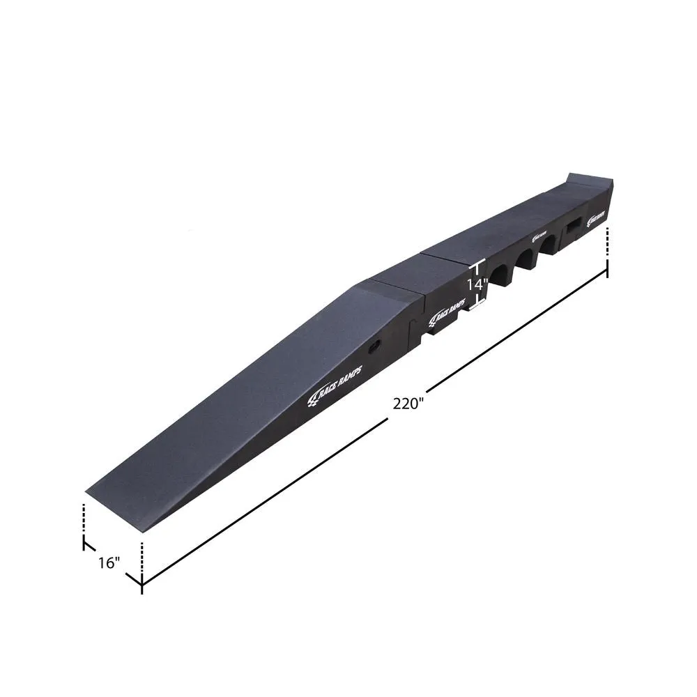 Race Ramps 14" Portable Pit Stop Rams (10.4 Degree Approach Angle) Standard or Race 15" Scale Cutouts Models