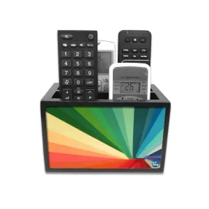 Remote Control Stand Holder Organizer For TV / AC Remotes -  Colorful Lines