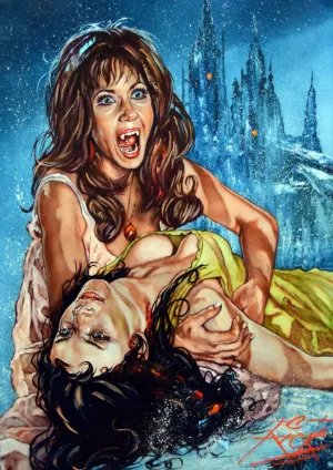 Rick Melton - Vampire Lovers - Hammer Horror - Horror Movie Art Print