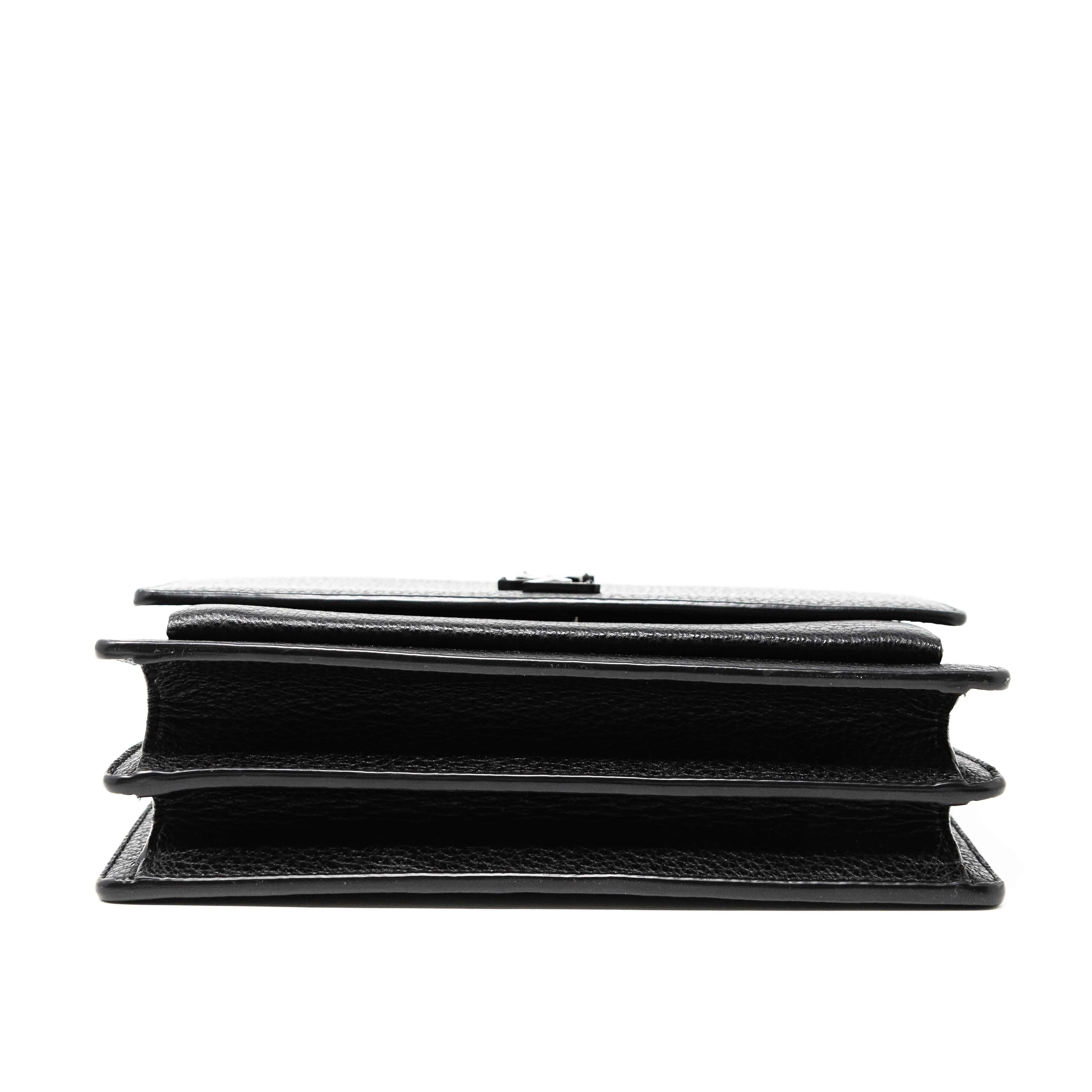 Saint Laurent Black Medium Sunset Bag