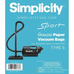 Simplicity Sport Canister Vacuum Bags