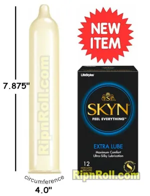 Skyn Extra Lube Non Latex Condoms