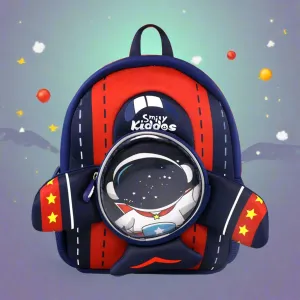 Smily Kiddos Go out Backpack - Space Theme Blue