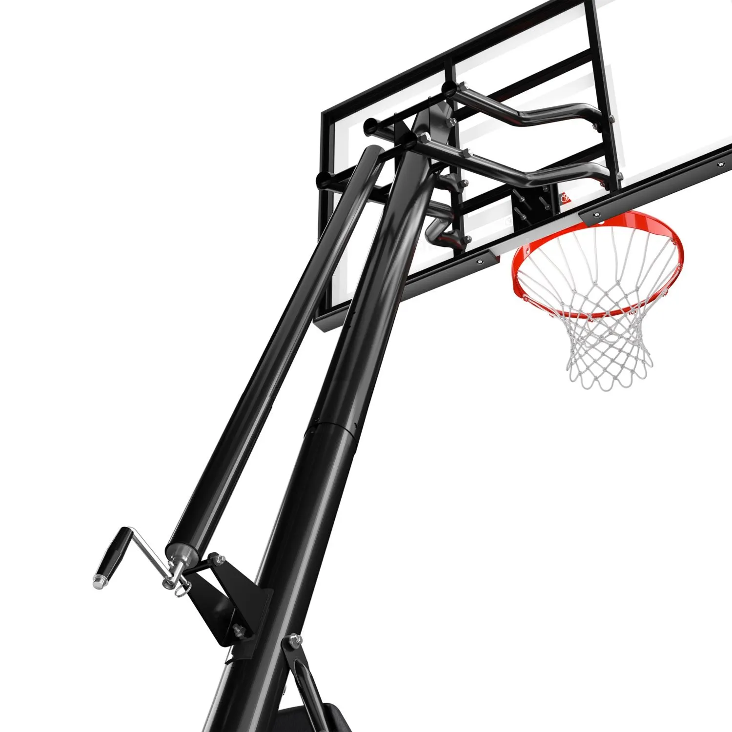 Spalding 60" Performance Acrylic Screw Jack Portable Basketball Hoop