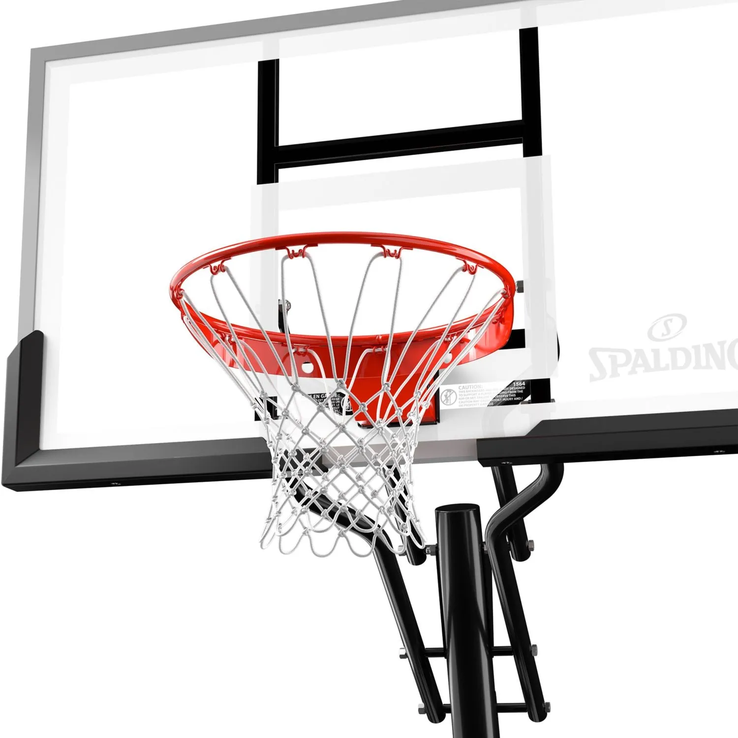 Spalding 60" Performance Acrylic Screw Jack Portable Basketball Hoop