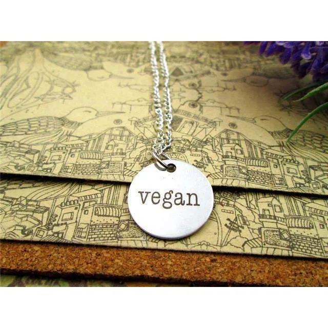 Stainless Steel Vegan Necklace