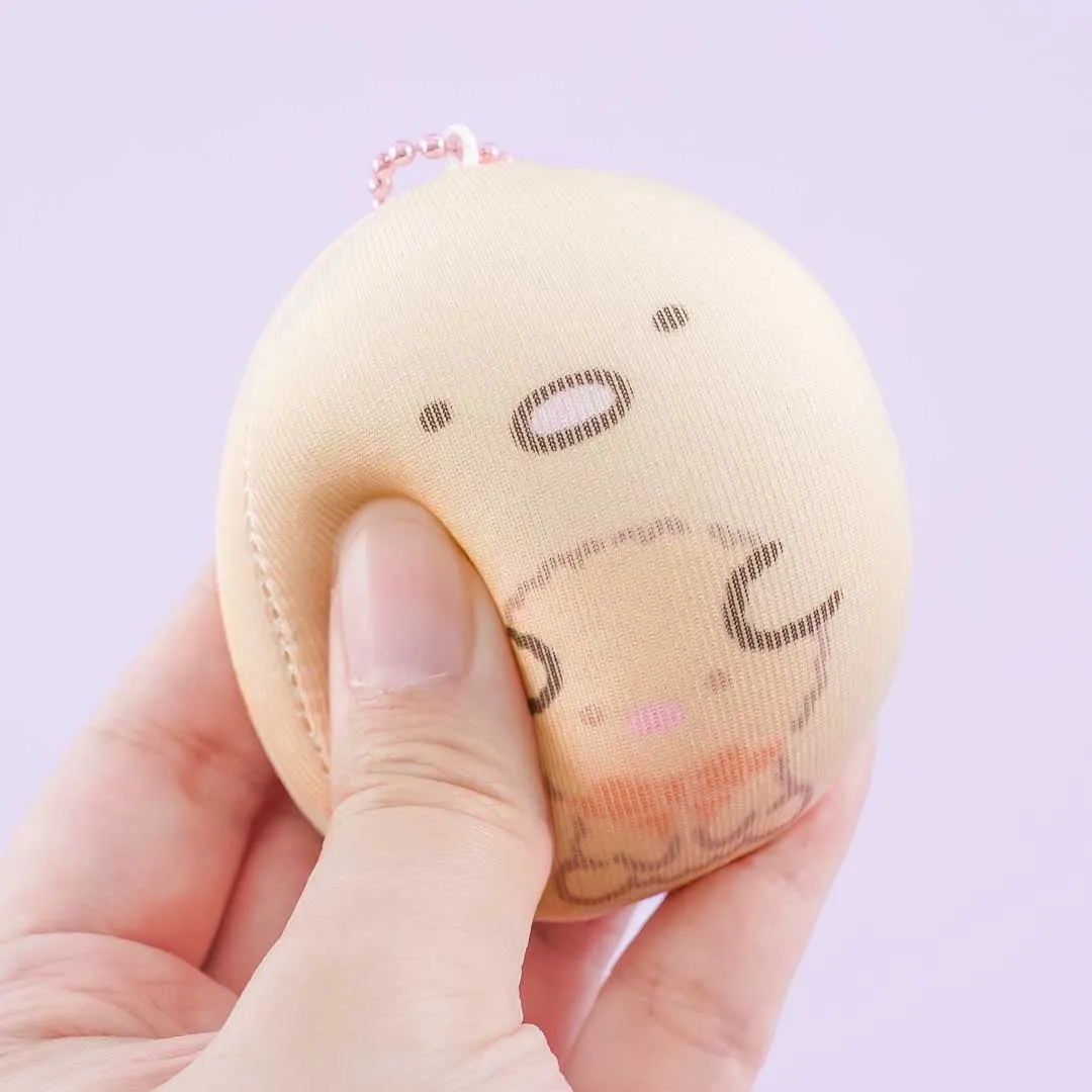 Sumikko Gurashi Round Plush Charm - Tonkatsu