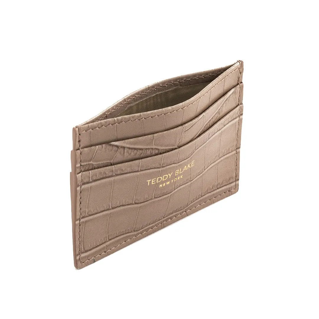 TB Cardholder Croco - Light Beige