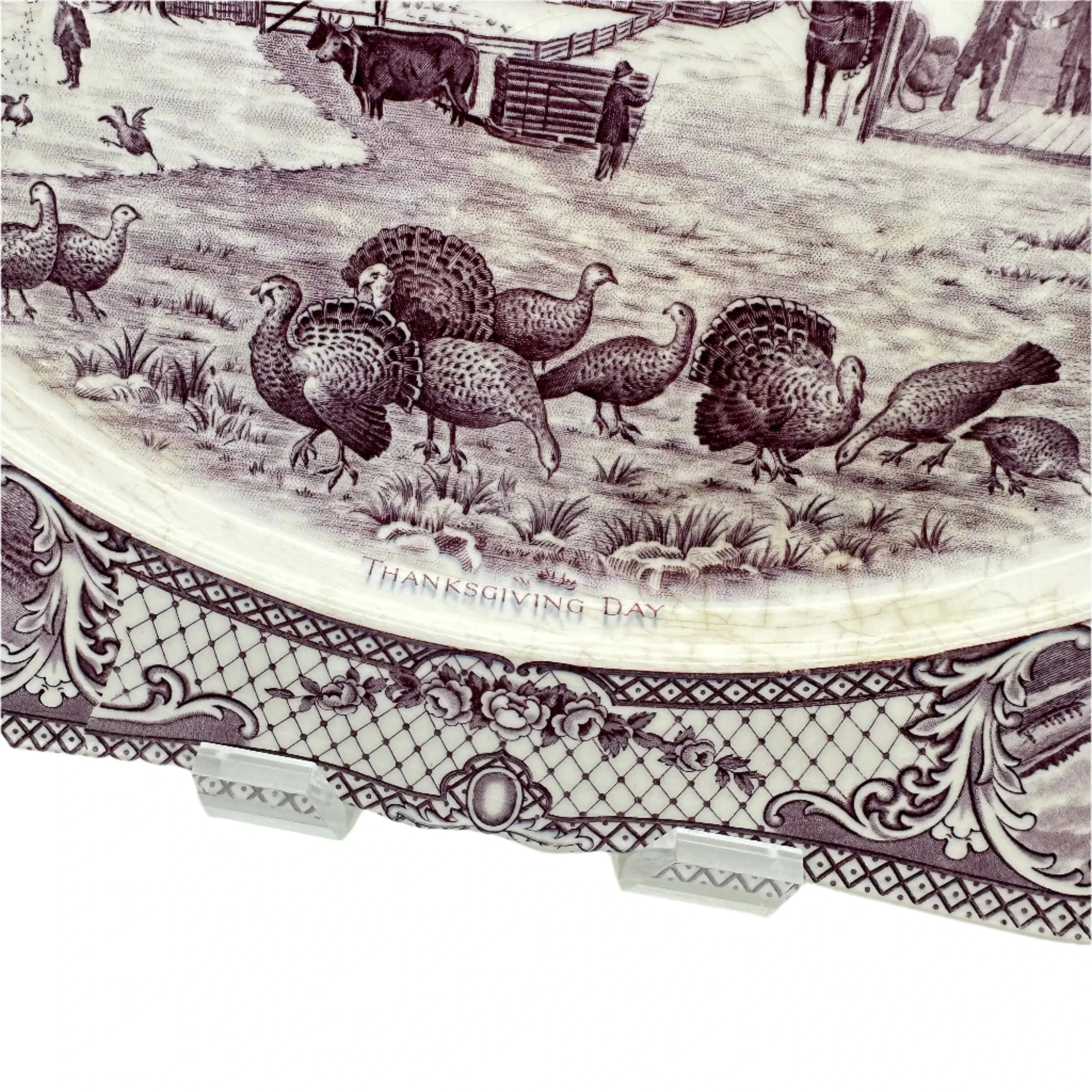 Thanksgiving platter with historical scenes — From A.G. Richardson & Co. in England