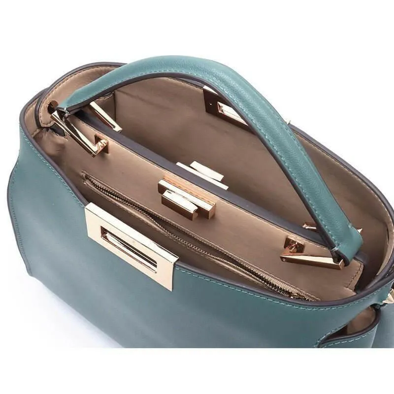 The ERICA Genuine Leather Shoulder Bag – Sophisticated, Spacious, and Versatile