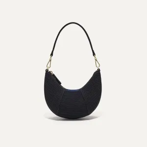 The Mini Crescent Bag - Black