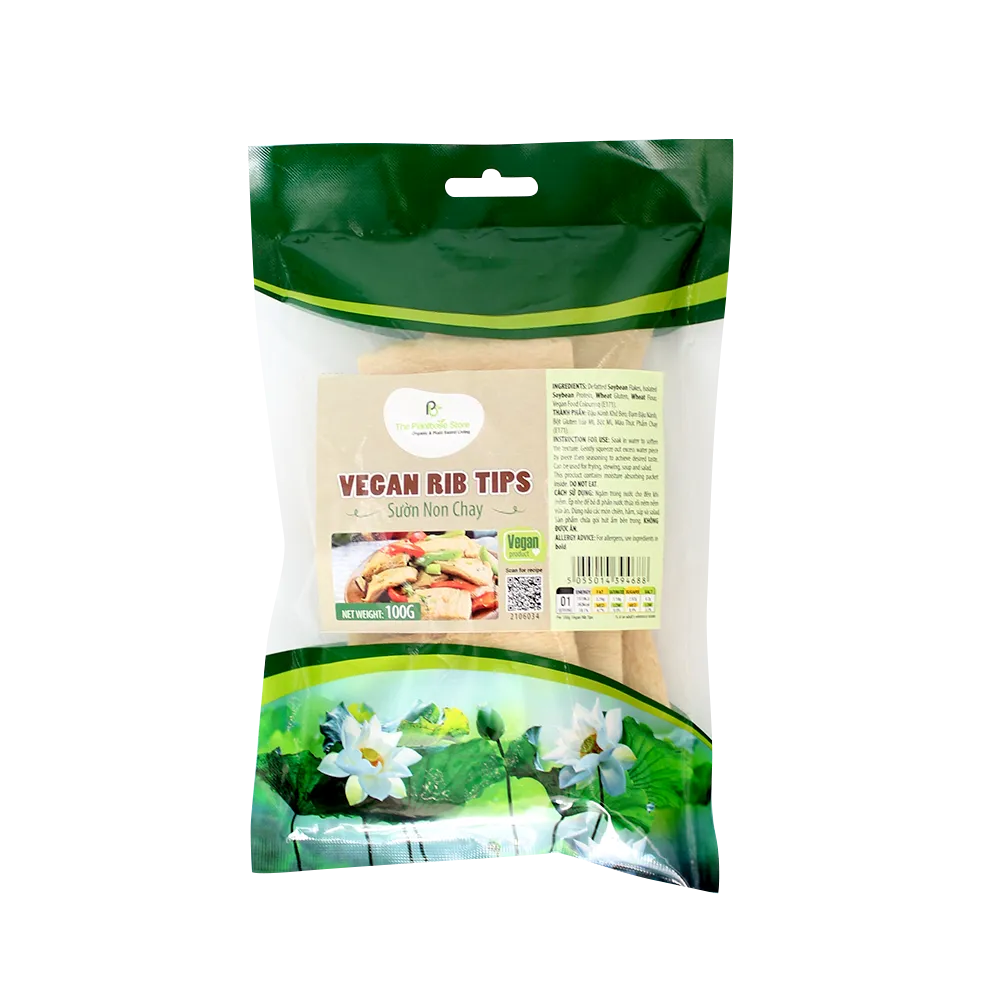 The Plantbase Store Vegan Rib Tips 100g (Case 30)