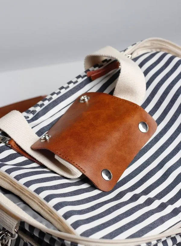 The Premium Cooler Bag - Navy Stripe