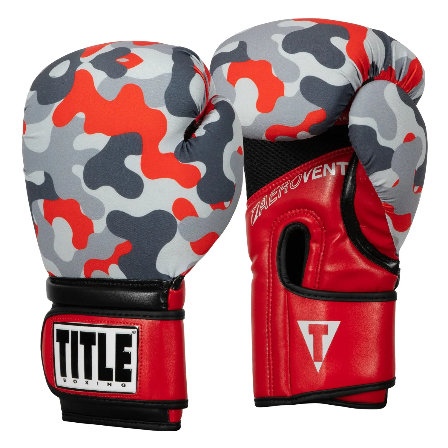 TITLE Boxing Infused Foam Camo Color Pop Bag Gloves