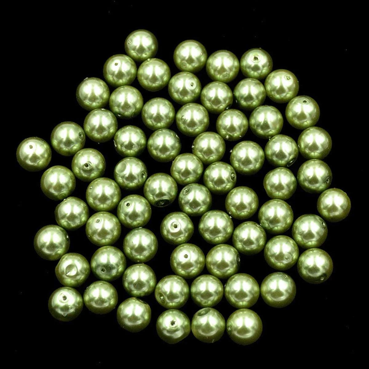 Top Quality Czech Satin Luster Glass Pearl Round Loose Beads Bag (1)