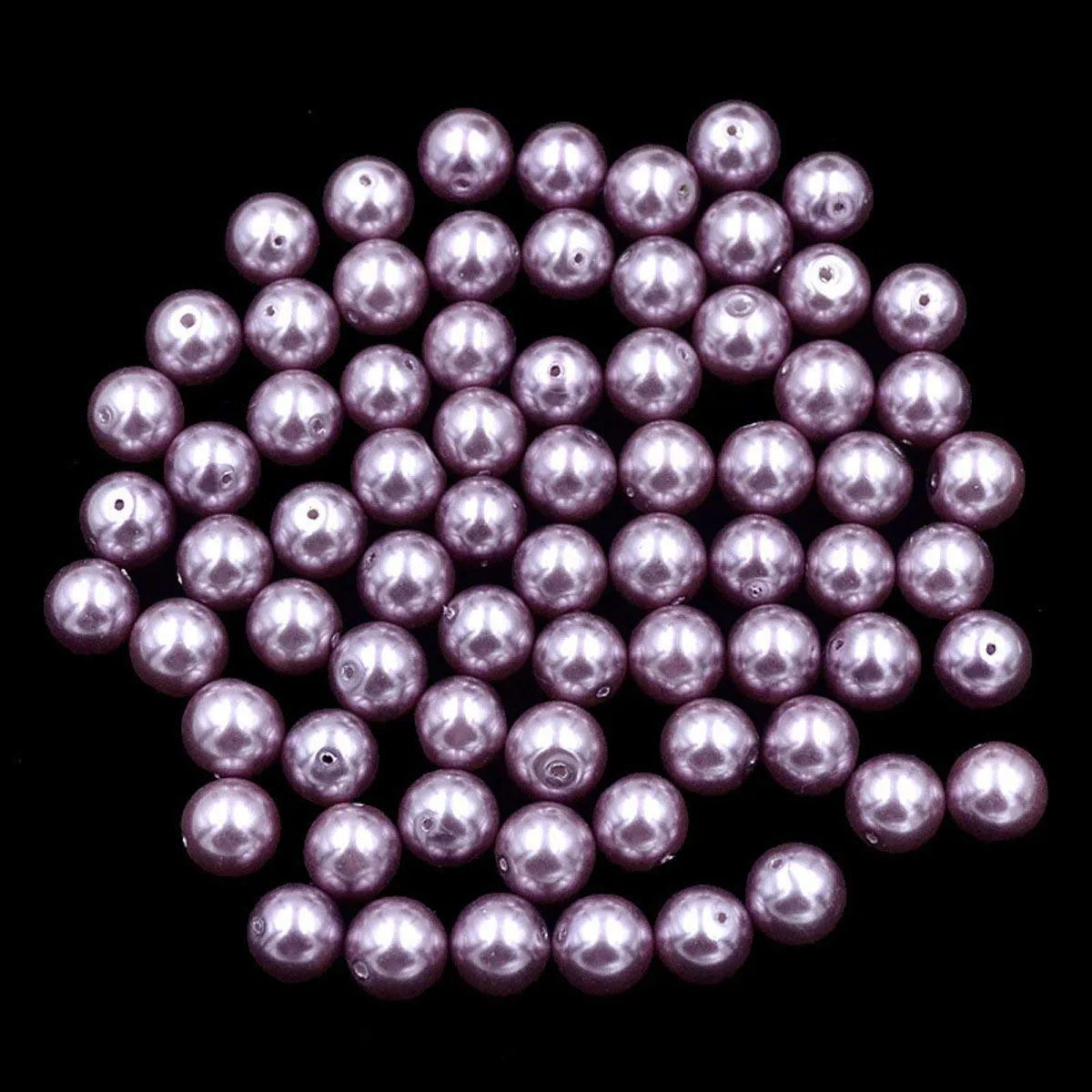 Top Quality Czech Satin Luster Glass Pearl Round Loose Beads Bag (1)